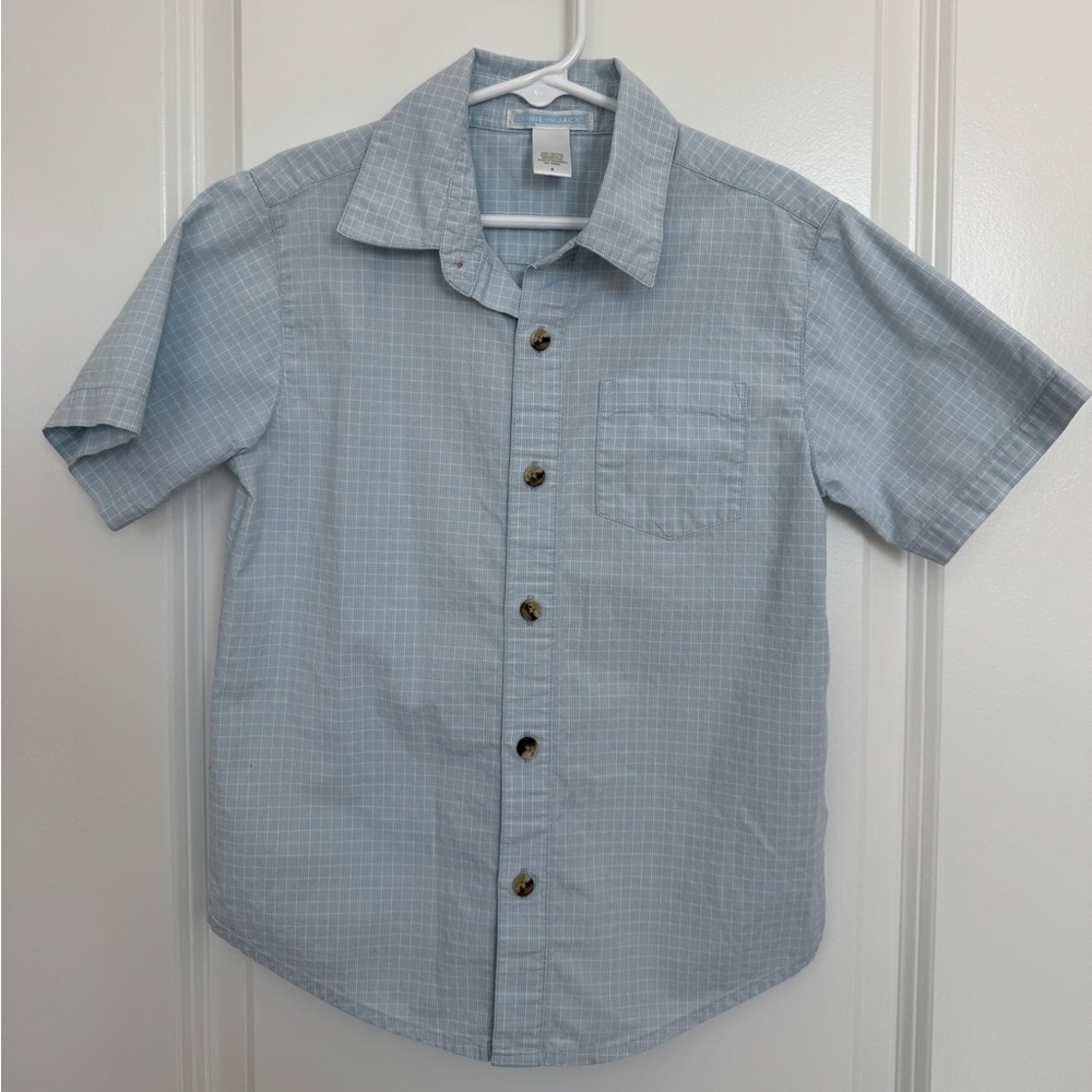 Janie and Jack Blue Checkered Shirt